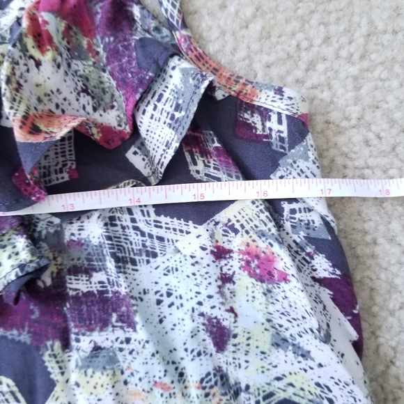 Colorful Summer Spaghetti Strap Camisole Ruffle Tank Top - Picture 7 of 8